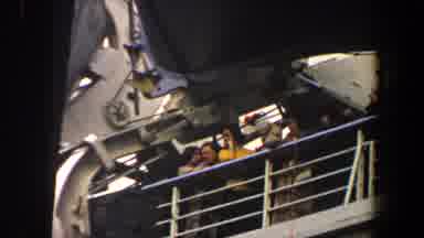 New York City (1960): People Aboard A Large Ship Looking Around Before Take Off