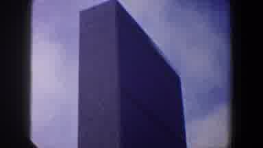 New York City (1960): Shot Of Skyscraper As Camera Pans Down To Show Flagpoles