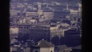 Rome Italy (1959): An Aerial View Of Large City With Buildings And Scattered