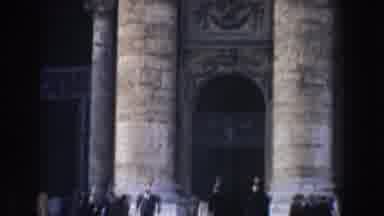 Rome Italy (1959): People In A Famous Landmark In Italy Showing The Structures Of