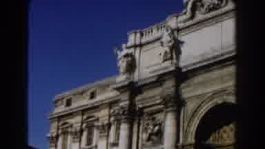 Rome Italy (1959): Tall And Magnificent White Castle Beneath The Sunshine Blue Sky