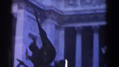 Rome Italy (1959): Statue Of A Horse Rider Mounting A Horse On A Building