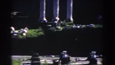 Rome Italy (1959): A Beautified Environment Full Of Flower Plants And Building