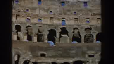 Rome Italy (1959): Ancient Building Looks Like Roman Coliseum Structure Shows Its