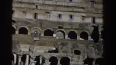 Rome Italy (1959): Inside View Of The Ancient Roman Coliseum Weathered Stone On