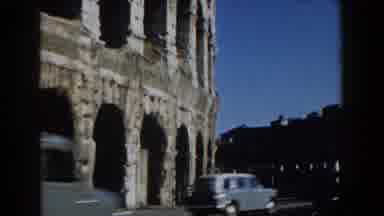 Rome Italy (1959): Impressive Italian Street view Of Leaning Tower Of Pisa
