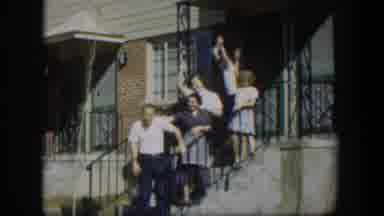 Nevada (1954): A Family Being Excited Maybe An Event Outside And Seeing A Camera