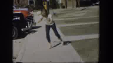 Nevada (1954): A Girl Dancing With Her Own Steps Near Parked Car