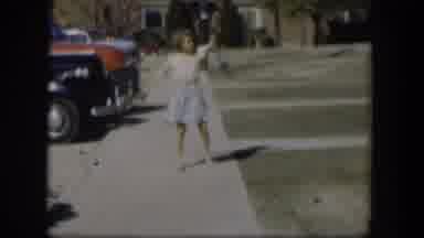 Nevada (1954): Young Girl Dances On Their Front Yard