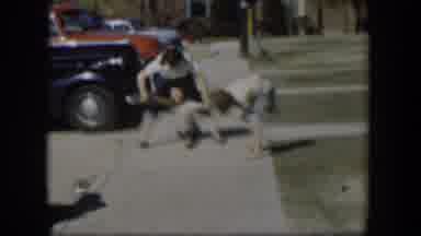 Nevada (1954): Family Plays An Chat In Front Of Their House