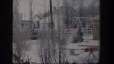 Nevada (1954): Grainy mm Footage Of A Suburban Backyard With Full Play Set And
