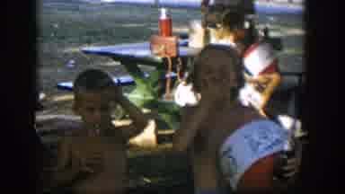 Nevada (1954): A Group Of Young Kids Gather By A Picnic Table Drinking Sodas And