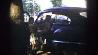 Nevada (1954): Father And Daughter Drink Lemonade Under The Shades Of Trees While