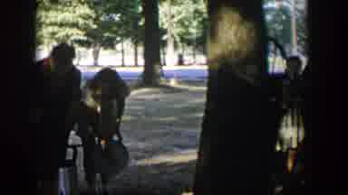 Nevada (1954): Teenagers In Park On Picnic By A Large Tree Many People Eating On