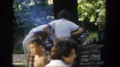 Nevada (1954): Film Footage Of A Family Having A Cookout In The Summer