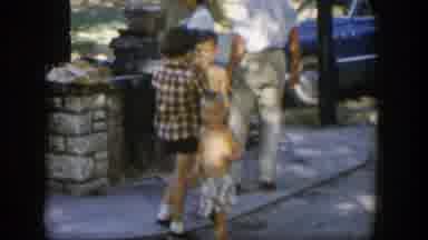Nevada (1954): Home Video Of Children At A Picnic With Family Waving