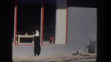 Nevada (1954): Small Dog Peeking Through A Window Cute!