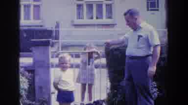 Ireland (1961): Two Beautiful And Cute Children In Front Of The Residence Under