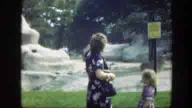 Washington DC (1948): A Woman Takes Her Children To The Zoo To View Animals