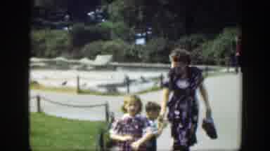 Washington DC (1948): Peoples Are Free Walking In A Park And Birds Are Flying