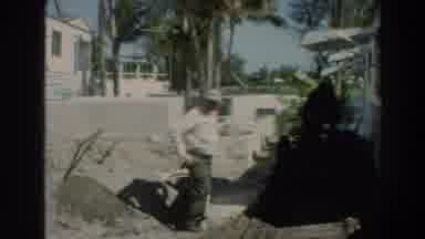 PUERTO RICO-1966: Experienced Mason Resting After Work In The United States Of
