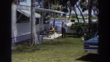 Puerto Rico (1966): Family At Puerto Rico Chilling Outside Their Trailer House In