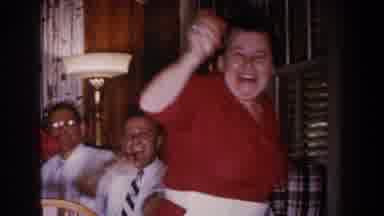 Brighton Michigan (1960): Group Of Men And Women Having A Good Time Waving At