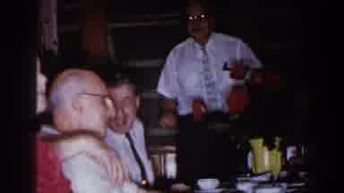Brighton Michigan (1960): A Group Of Elders Having Dinner On A Large Table