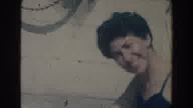 North Hollywood California (1961): Two Women With Smiling Face Are Sitting On Edge