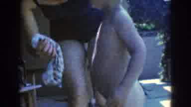 North Hollywood California (1961): A Mum Undressed Her Son And Takes Him For Bath
