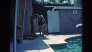 North Hollywood California (1961): A Boy And His Mother Enjoy The Summer Days By