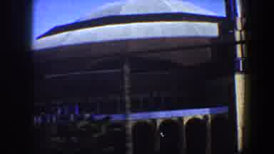 Saint Louis Missouri (1964): Viewing A Large Mosque From The Side Windows Of A