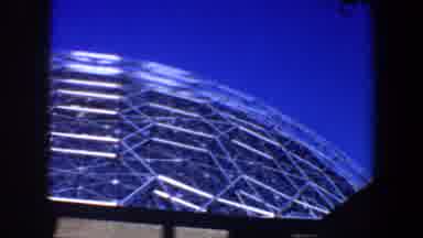 Saint Louis Missouri (1964): Big Circular Metal Building During A Sunny Day