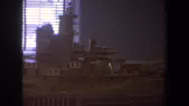 Saint Louis Missouri (1964): Model Of A Navy Ship Is Seen In A Dark Room Indoors