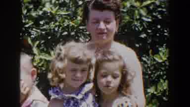 Lubbock Texas (1953): Family Children Girls Boy Blonde Dress Month Grandmother