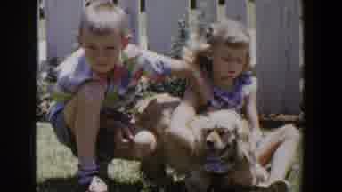 Lubbock Texas (1953): Young Boy And Girl Dressed Sharply For Leisure Time Play