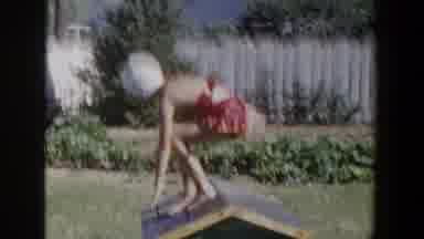 Lubbock Texas (1953): Little Girl In Bathing Suit Dancing