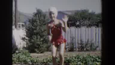 Lubbock Texas (1953): A Little Girl Dances Alone In The Yard As She Falls Off A
