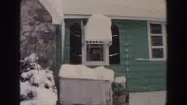 Dearborn Michigan (1961): Cold And Snowing At The Village