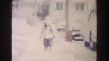 Dearborn Michigan (1961): A Little Girl Runs Towards Her Caller From A Distance