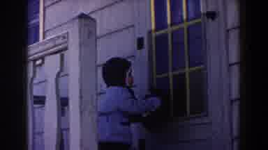 Dearborn Michigan (1961): Old Video Of A Child Dropping Something Down The Stairs