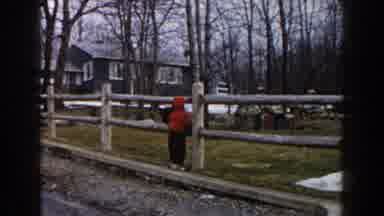 Dearborn Michigan (1961): Young Boy Going Under A Fence