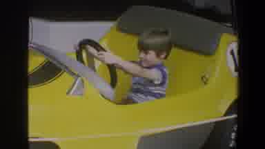 Walt Disney World Florida (1973): A Child Play In A Yellow Racing Car A Day On The