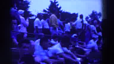 Ridgefield New Jersey-1961: Crowd Gathered Outdoors in 1960s Home Movie
