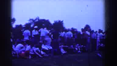 Ridgefield New Jersey-1961: Crowd Gathering At Outdoor Community Event