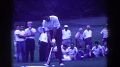 Ridgefield New Jersey-1961: Vintage Golf - A Handsome Man Playing Golf