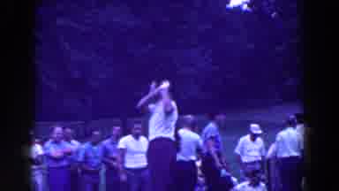 Ridgefield New Jersey (1961): Golfer Surrounded By A Crowd Appears To Hit A Ball