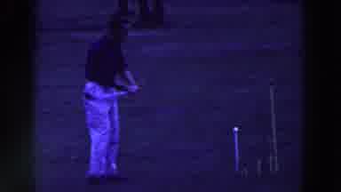 Ridgefield New Jersey (1961): A Golf Player Is Preparing To Hit The White Ball And