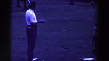 Ridgefield New Jersey (1961): Man Setting His Ball Up On The Golf Course To Take A
