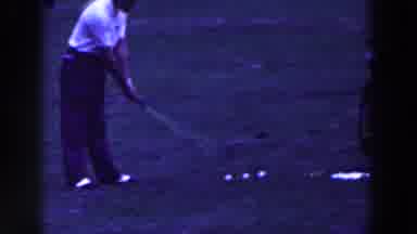 Ridgefield New Jersey (1961): Man Playing Golf Getting Ready To Shoot One White